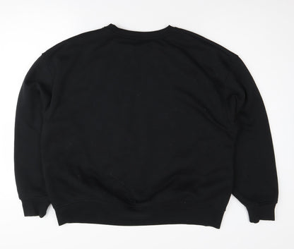 Dunnes Women's Black Pullover Sweatshirt, L - Casual