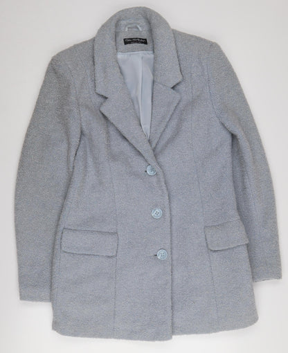 Womens UK Size 12 Miss Selfridge Grey Overcoat