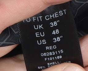 ASOS Men's Blue Blazer, 38 Chest, Regular Fit