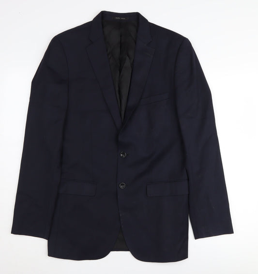 Mens UK Size 38 Zara Regular Black Suit Jacket