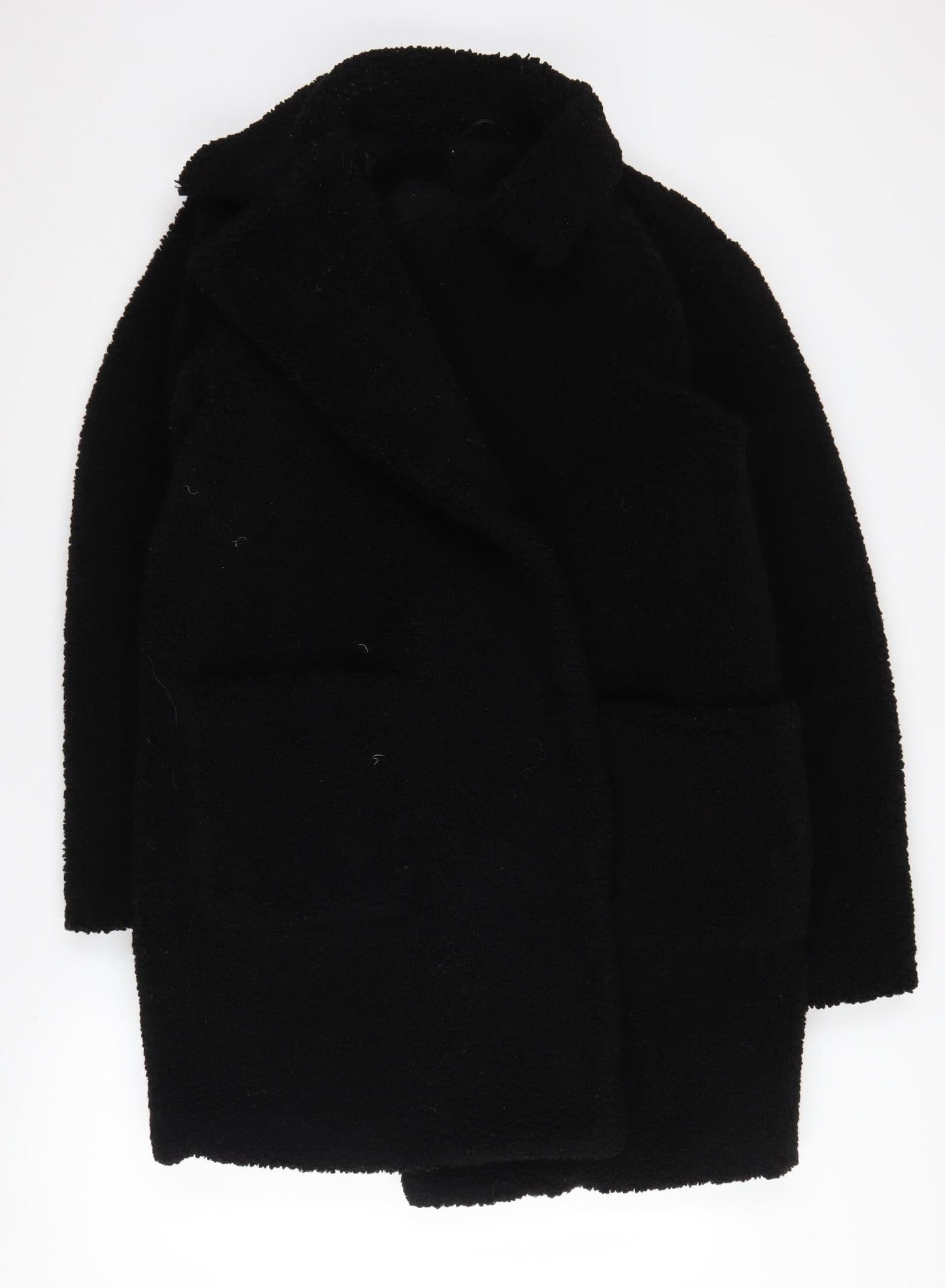 Womens UK Size 12 New Look Black Overcoat