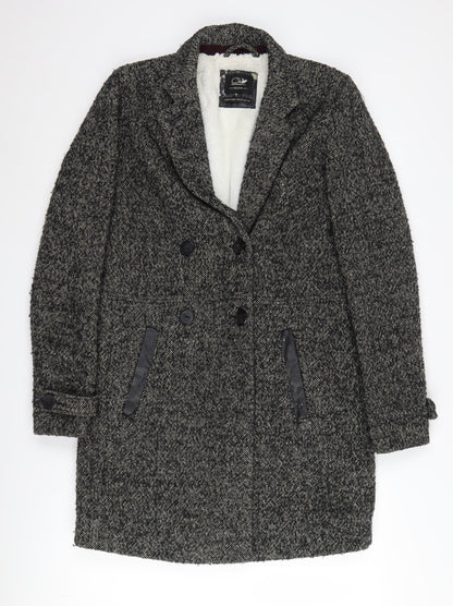 Clockhouse Women's Grey Tweed Pea Coat Size S