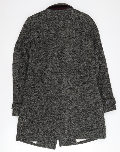 Clockhouse Women's Grey Tweed Pea Coat Size S
