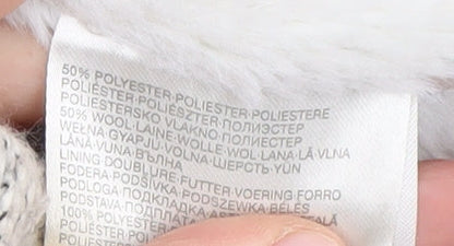 Clockhouse Women's Grey Tweed Pea Coat Size S