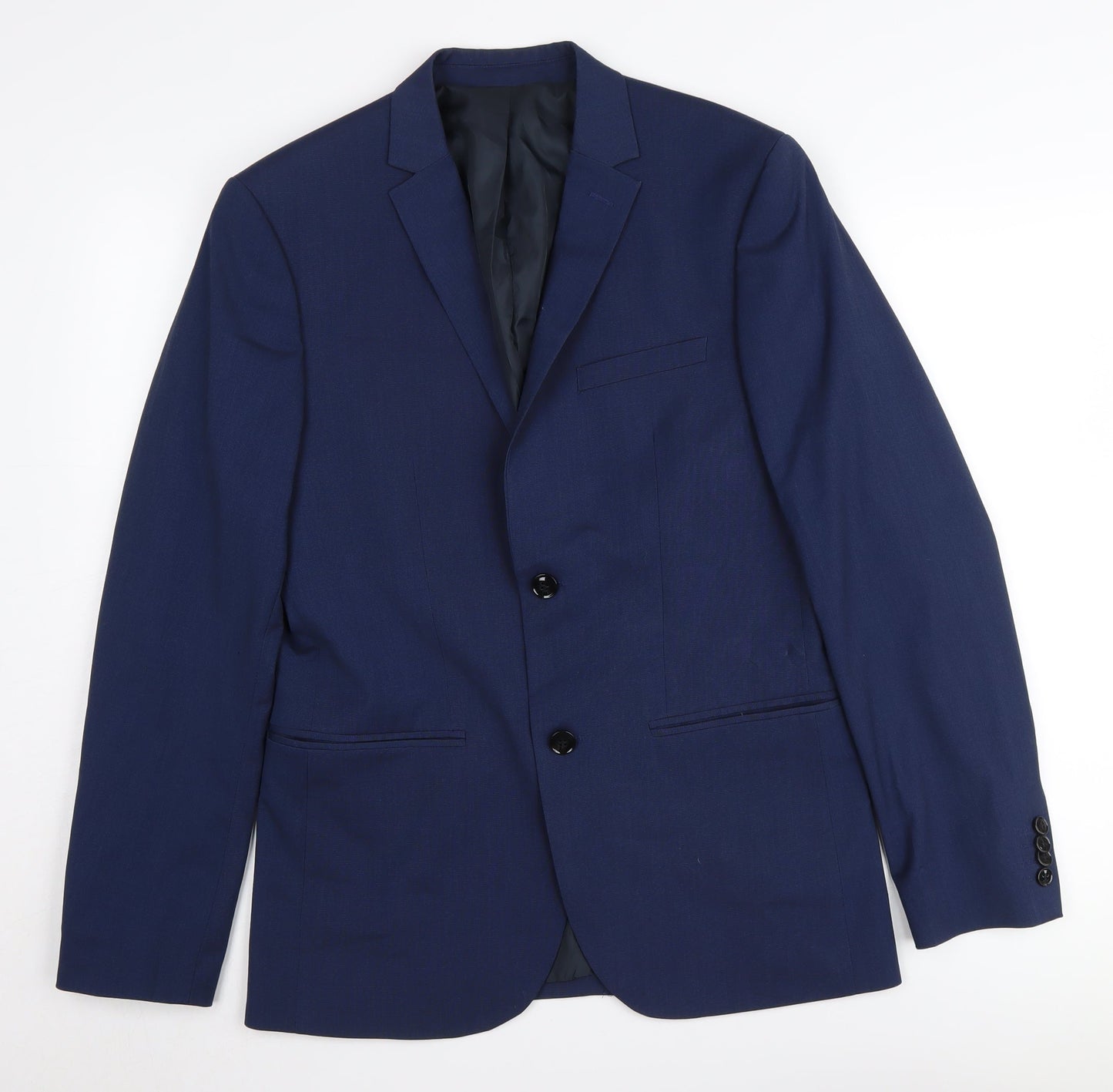 Mens UK Size 38 H&M Regular Blue Suit Jacket
