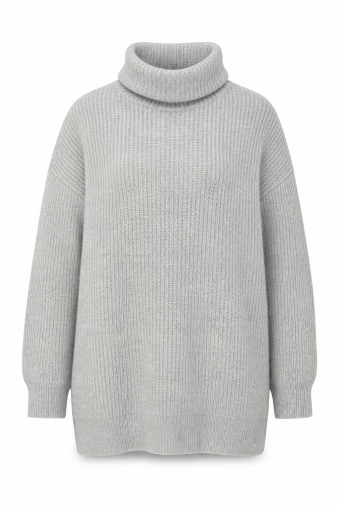 Womens UK Size 12 Stradivarius Grey Pullover Jumper