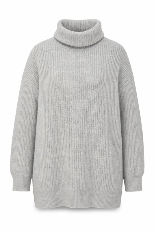 Womens UK Size 12 Stradivarius Grey Pullover Jumper