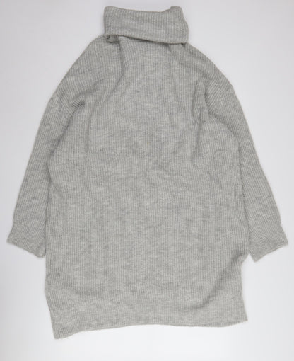 Womens UK Size 12 Stradivarius Grey Pullover Jumper