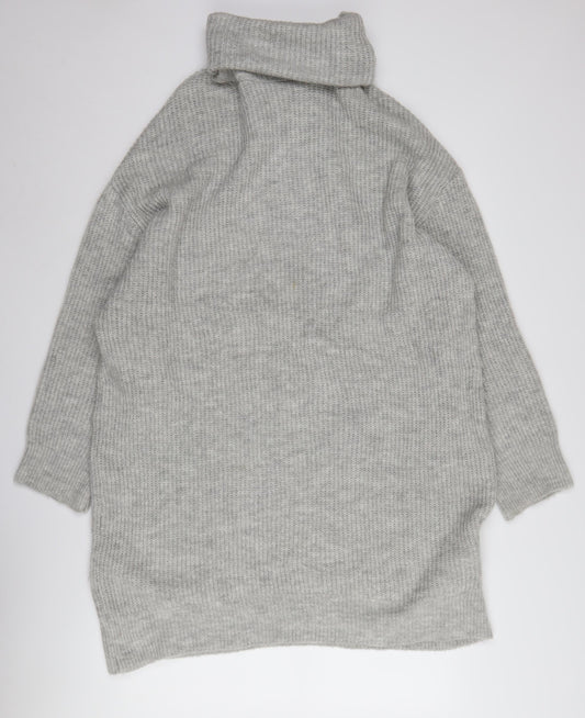 Womens UK Size 12 Stradivarius Grey Pullover Jumper