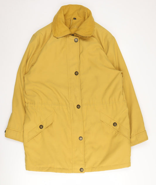 Womens UK Size M Dannimac Yellow Basic Jacket