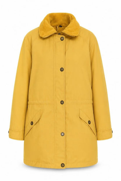 Womens UK Size M Dannimac Yellow Basic Jacket