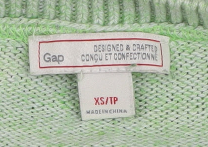 Gap Women's Green Pullover Jumper XS Regular