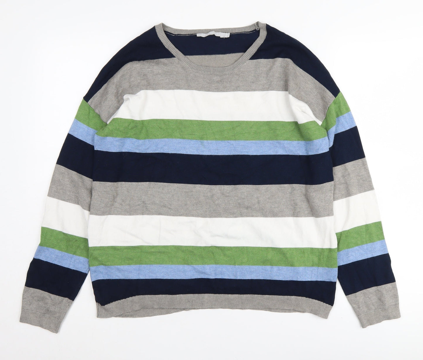 Womens UK Size 12 Pebble Bay Multicoloured Pullover Jumper
