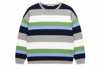 Womens UK Size 12 Pebble Bay Multicoloured Pullover Jumper