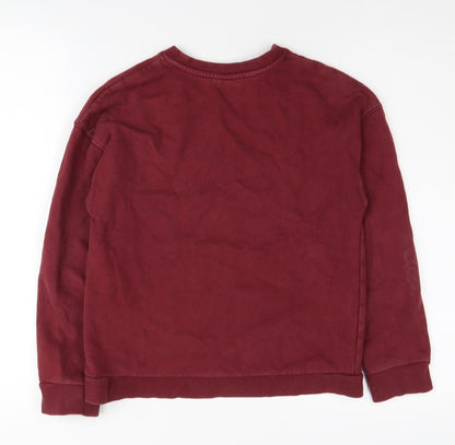 M&Co Girls Harry Potter Red Sweatshirt 12 Years Crew Neck