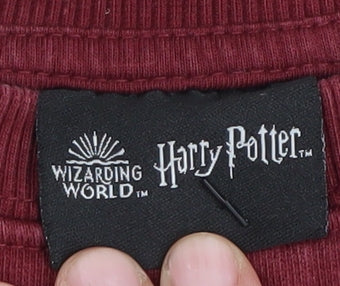 M&Co Girls Harry Potter Red Sweatshirt 12 Years Crew Neck