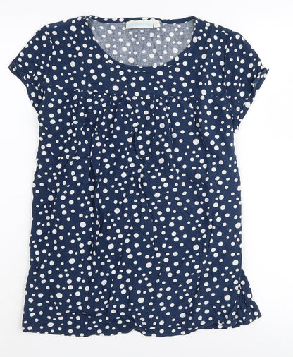 Womens UK Size S JoJo Maman Bébé Blue Tunic Blouse