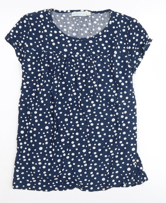 Womens UK Size S JoJo Maman Bébé Blue Tunic Blouse