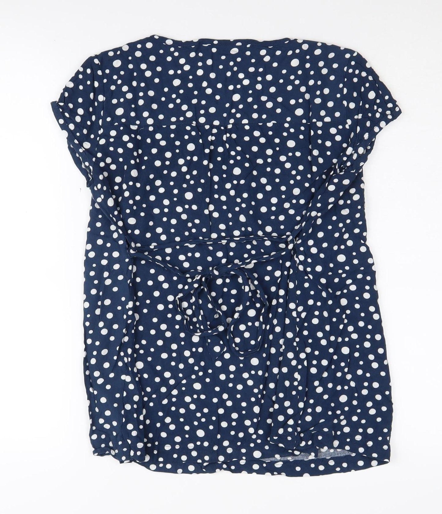 Womens UK Size S JoJo Maman Bébé Blue Tunic Blouse