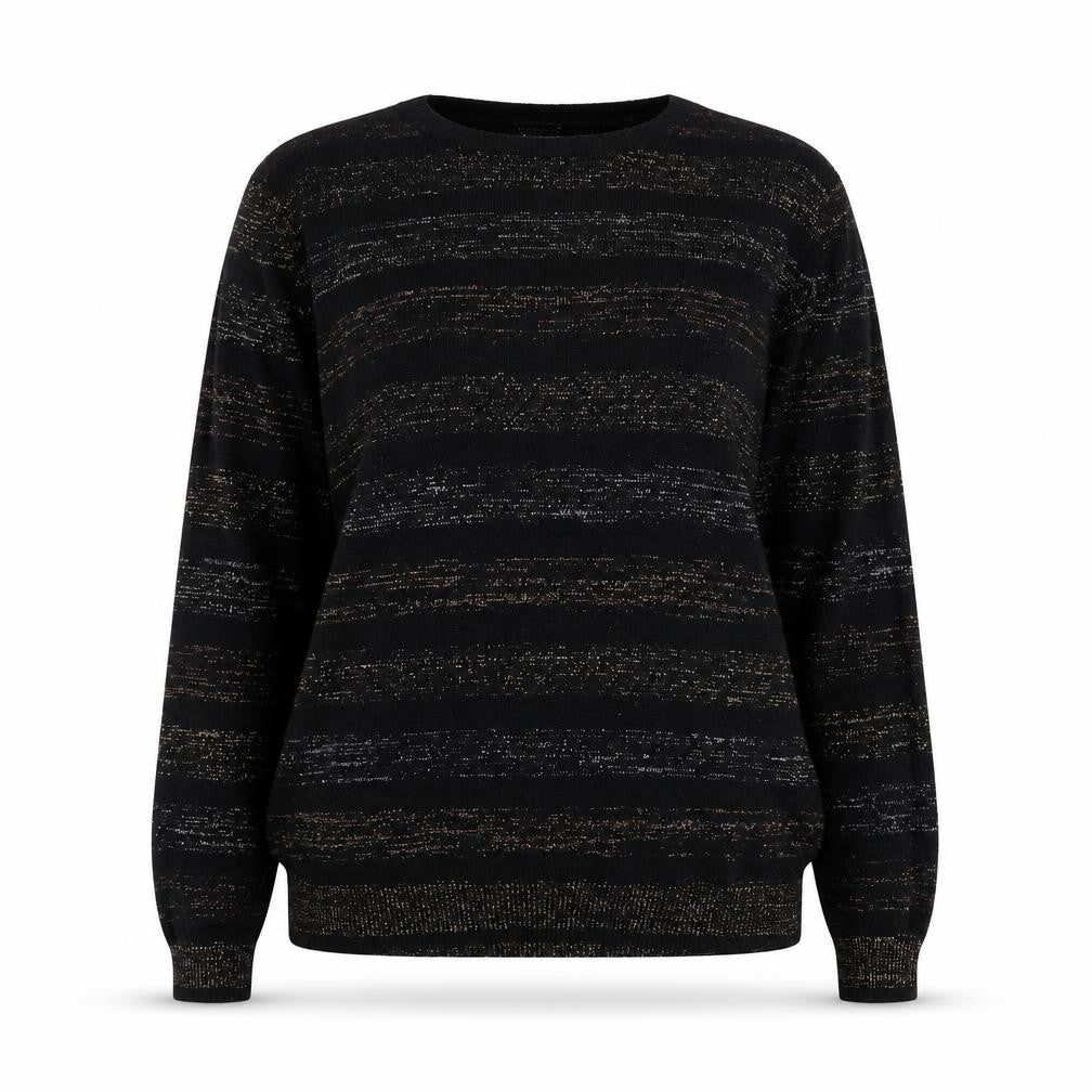 Womens UK Size 10/12 Cotton Traders Black Jumper Jumper