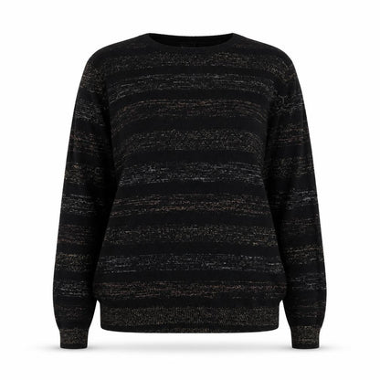 Womens UK Size 10/12 Cotton Traders Black Jumper Jumper