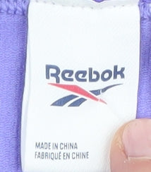 Reebok Women's Purple Cropped Active Long Sleeve Top S