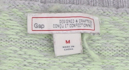 Gap Women's Green Pullover Jumper Medium