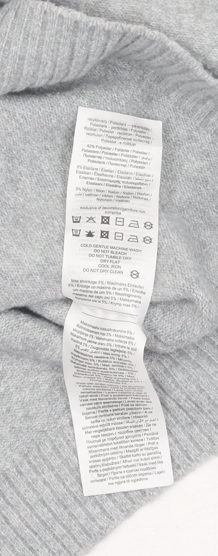 Womens UK Size L VERO MODA Grey Pullover Jumper