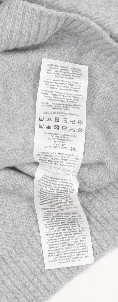 Womens UK Size L VERO MODA Grey Pullover Jumper