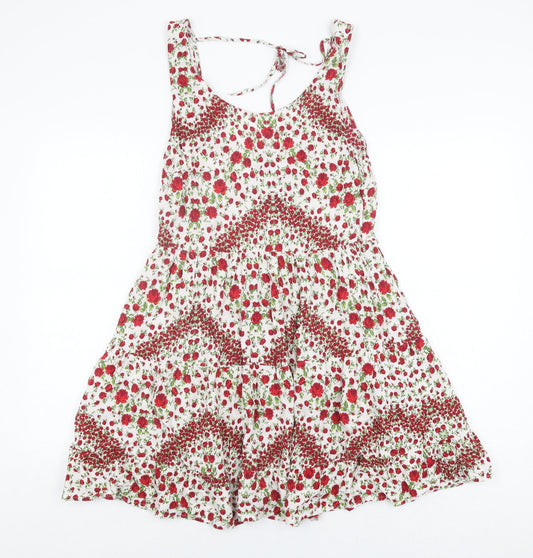 H&M Women's Floral A-Line Dress, Size 12, Summer Ready