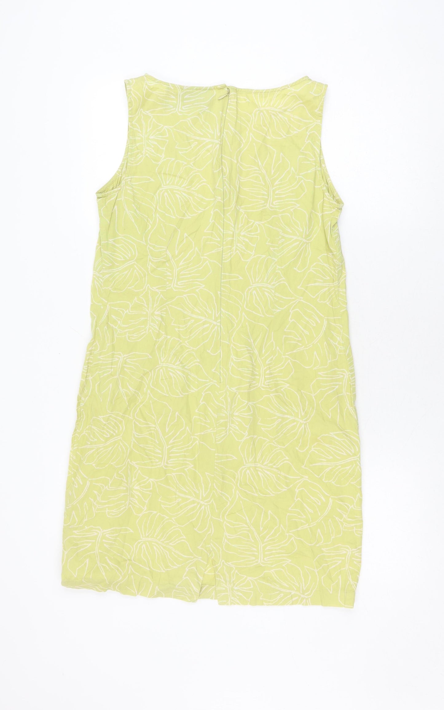 Pataloha Women’s Green Floral Dress, Size 8, Sleeveless