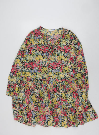 Warehouse Women's Floral Dress Size 10 Multicoloured