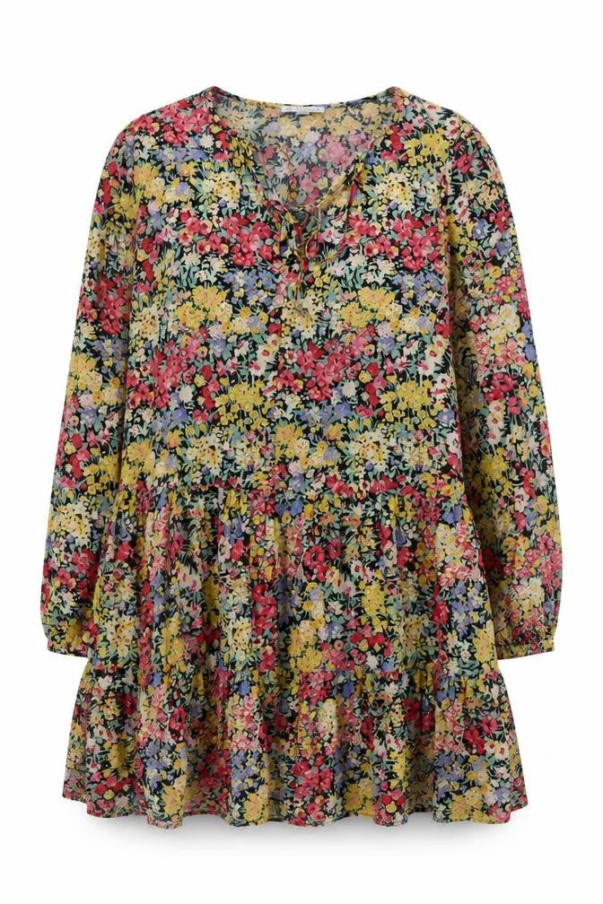 Warehouse Women's Floral Dress Size 10 Multicoloured