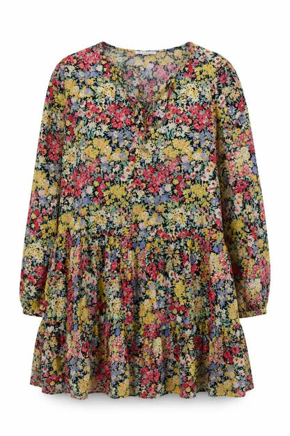 Warehouse Women's Floral Dress Size 10 Multicoloured
