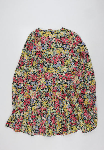 Warehouse Women's Floral Dress Size 10 Multicoloured