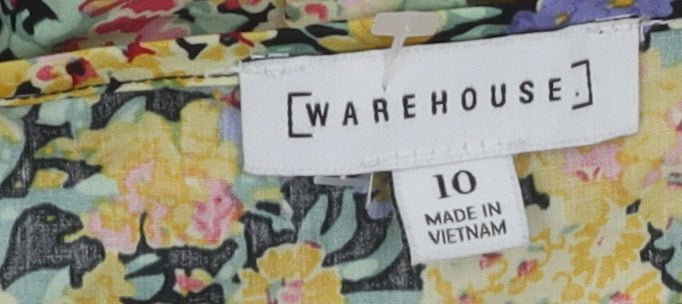 Warehouse Women's Floral Dress Size 10 Multicoloured