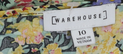 Warehouse Women's Floral Dress Size 10 Multicoloured
