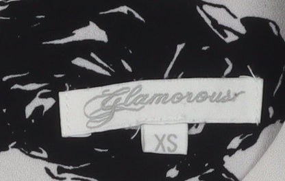 Glamorous XS Women’s Black White Floral Dress