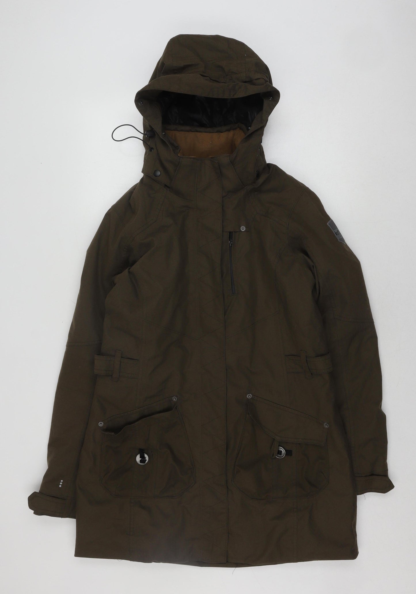 Mens UK Size 12 Skila Green Parka Coat