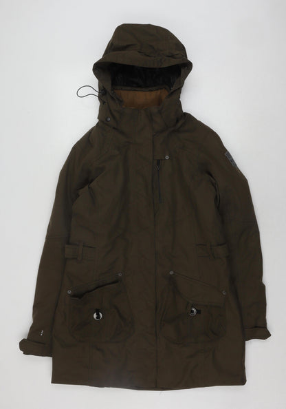 Mens UK Size 12 Skila Green Parka Coat