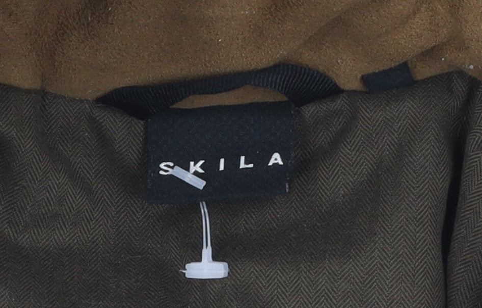 Mens UK Size 12 Skila Green Parka Coat