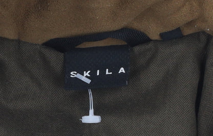 Mens UK Size 12 Skila Green Parka Coat
