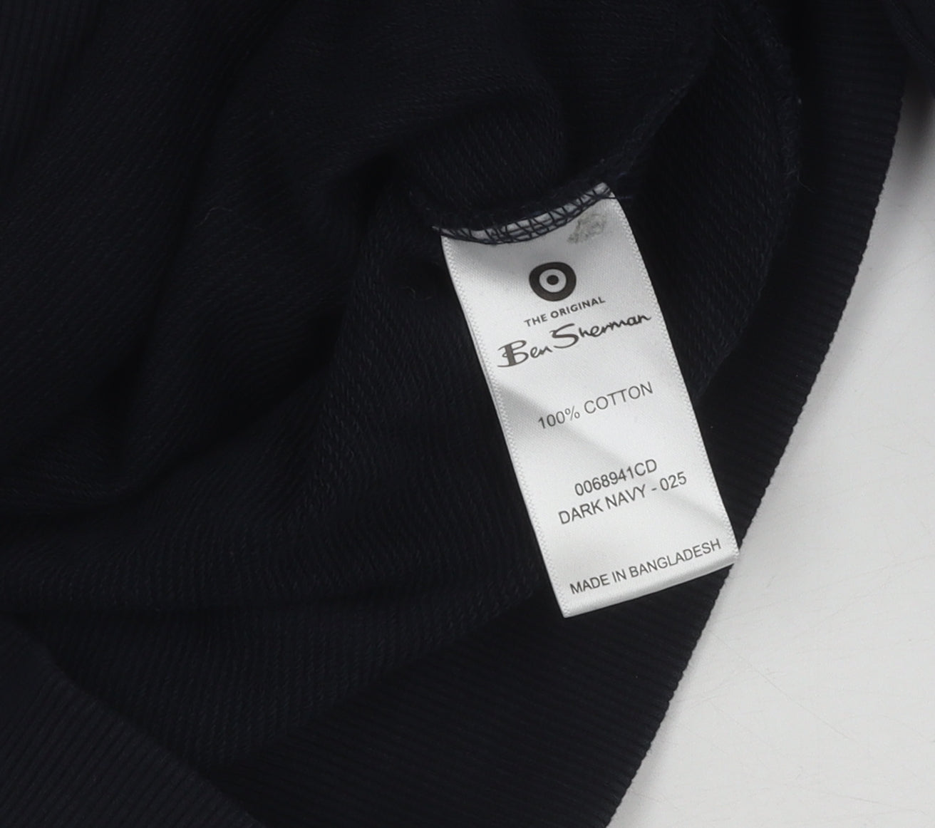 Mens UK Size S Ben Sherman Black Pullover Sweatshirt