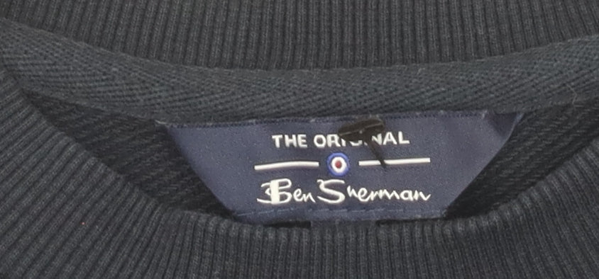 Mens UK Size S Ben Sherman Black Pullover Sweatshirt