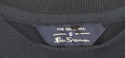 Mens UK Size S Ben Sherman Black Pullover Sweatshirt