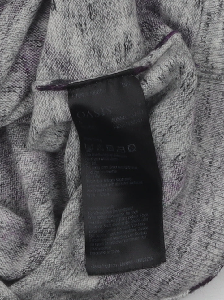 Womens UK Size S Oasis Grey Pullover Jumper