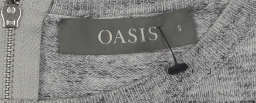 Womens UK Size S Oasis Grey Pullover Jumper