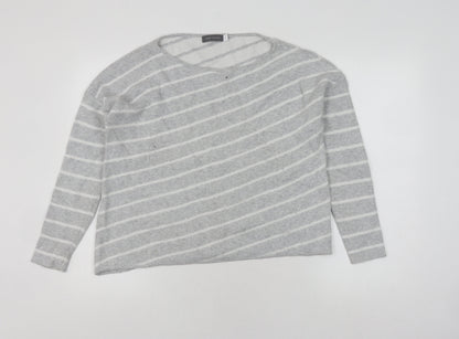Womens UK Size 16 Mint Velvet Grey Pullover Jumper