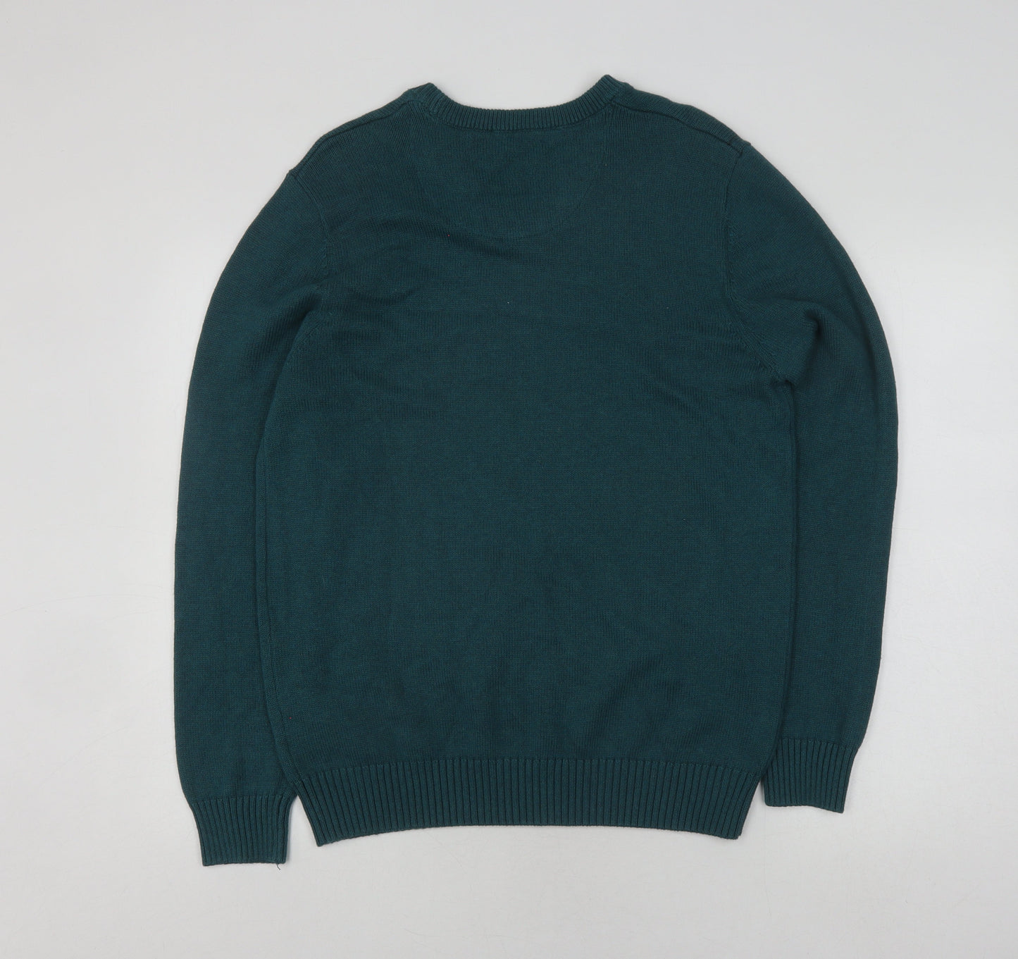 MAINE NEW ENGLAND Men's Green Medium V-Neck Pullover