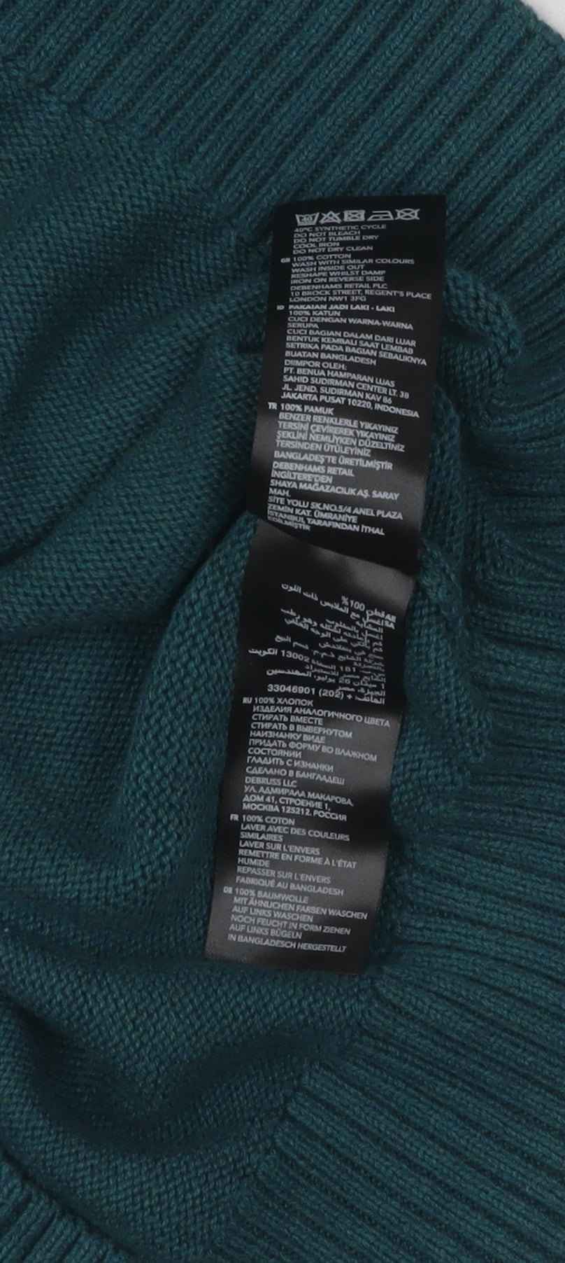 MAINE NEW ENGLAND Men's Green Medium V-Neck Pullover